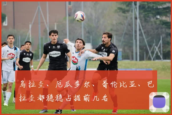 乌拉圭、厄瓜多尔、哥伦比亚、巴拉圭都稳稳占据前几名